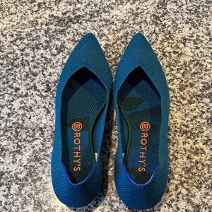 Rothy's Deep Teal Points size 10